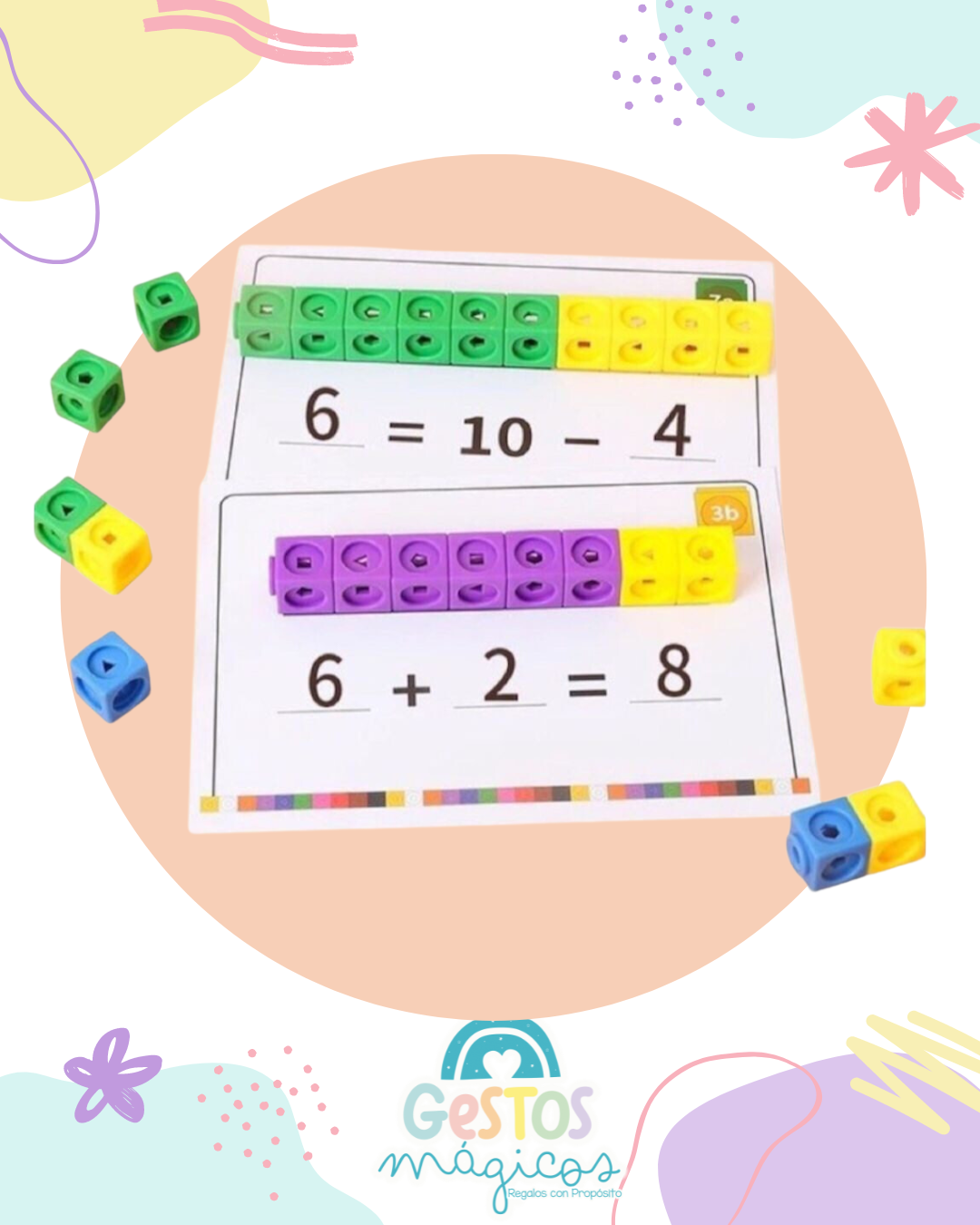 Juego de Cubos Matemáticos con Plantillas