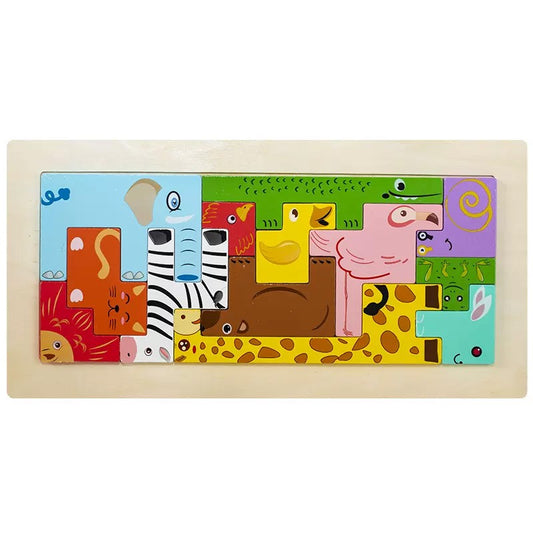 Rompecabezas Tetris Animales de la Selva