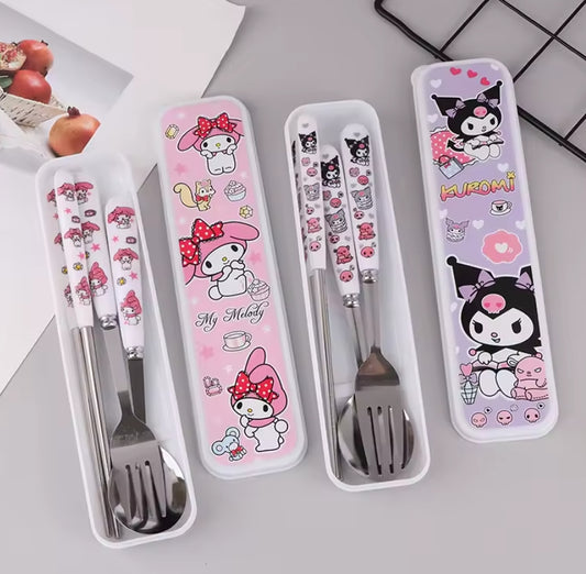 Kit Cuchara Tenedor Sanrio